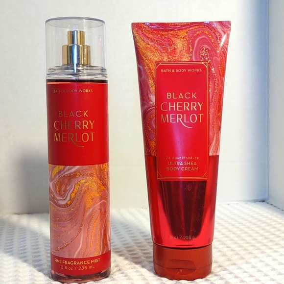 Bath & Body Works Skincare Bath Body Works Black Cherry Merlot Set